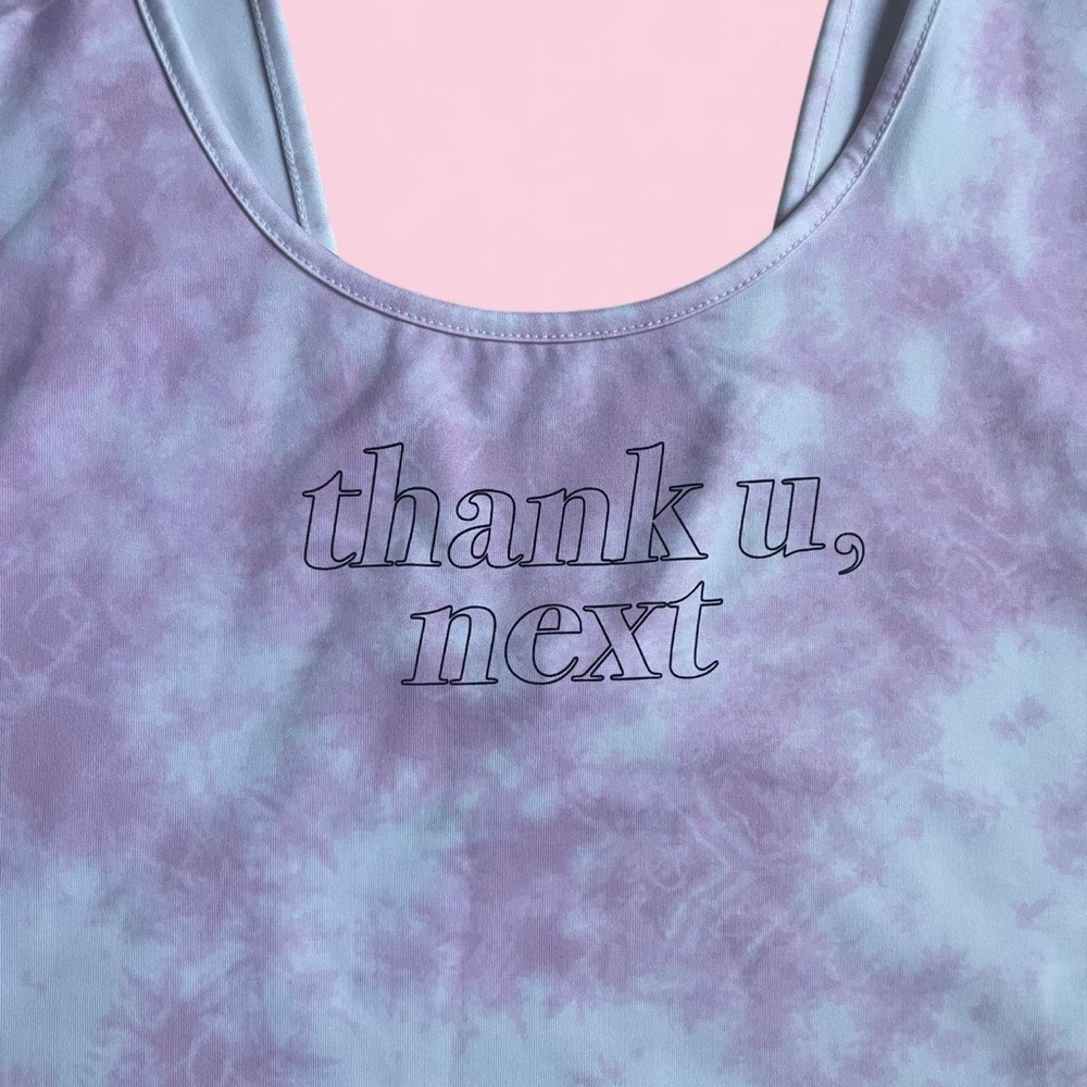 H&M Ariana Grande Thank U Next Merch Pink Tie Dye Body Suit